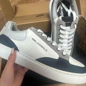 Karl Lagerfeld Grey and White shoes